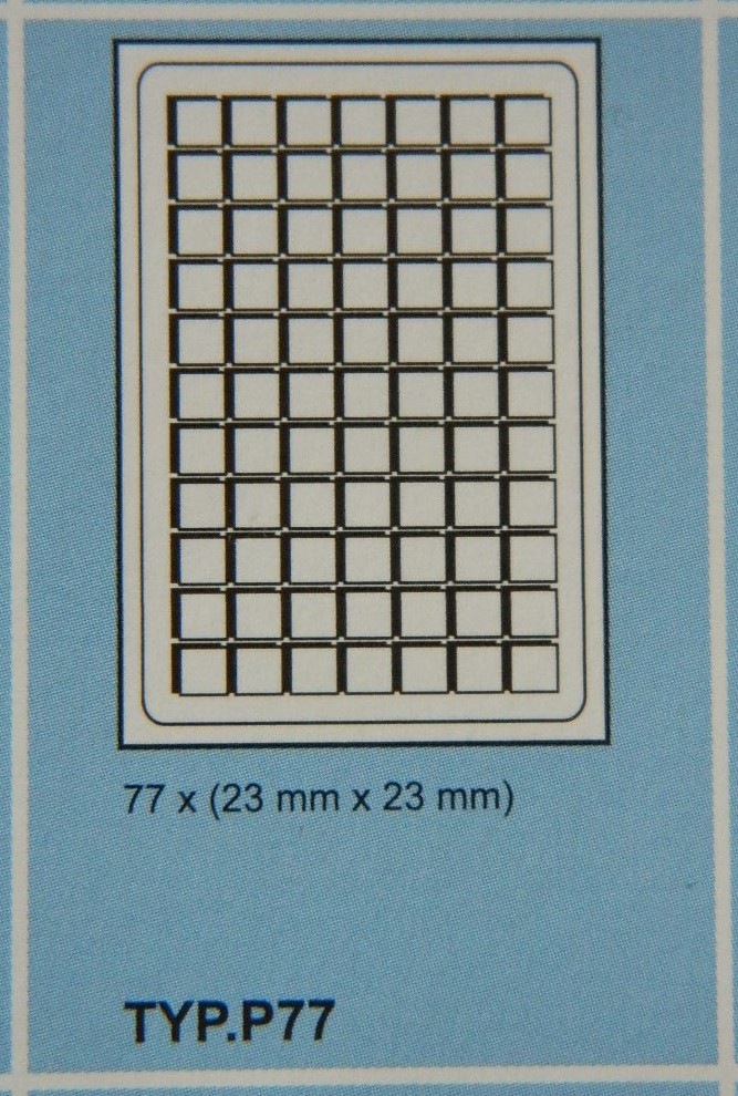 Plato na mince semiš 11/7 čtvercové + průhledný kryt